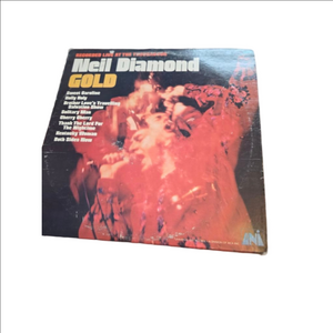 Neil Diamond Gold Vinyl Record LP sweet caroline (M4)